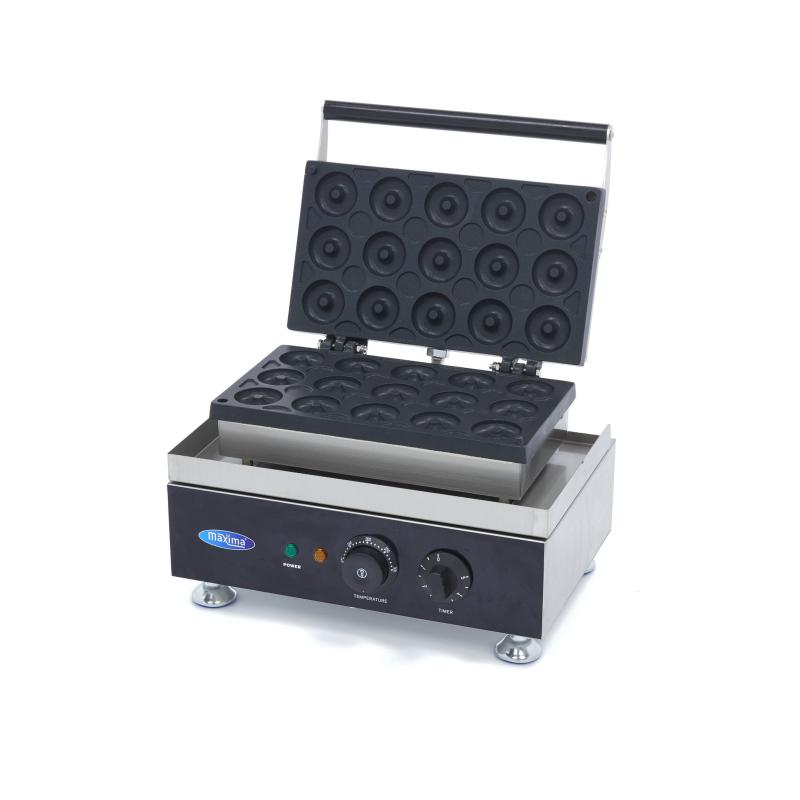 Donut Maker   15 Mini Donuts   ø5cm   Med Indbygget Timer fra Maxima