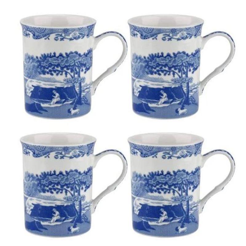 Blue Italian Krus 4 Stk fra Spode