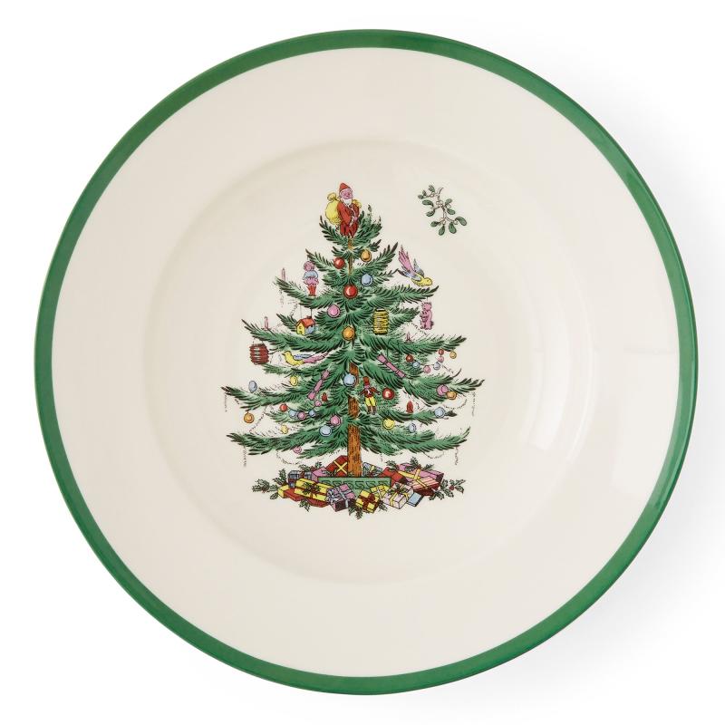 Christmas Tree Dyb Tallerken ø23 fra Spode