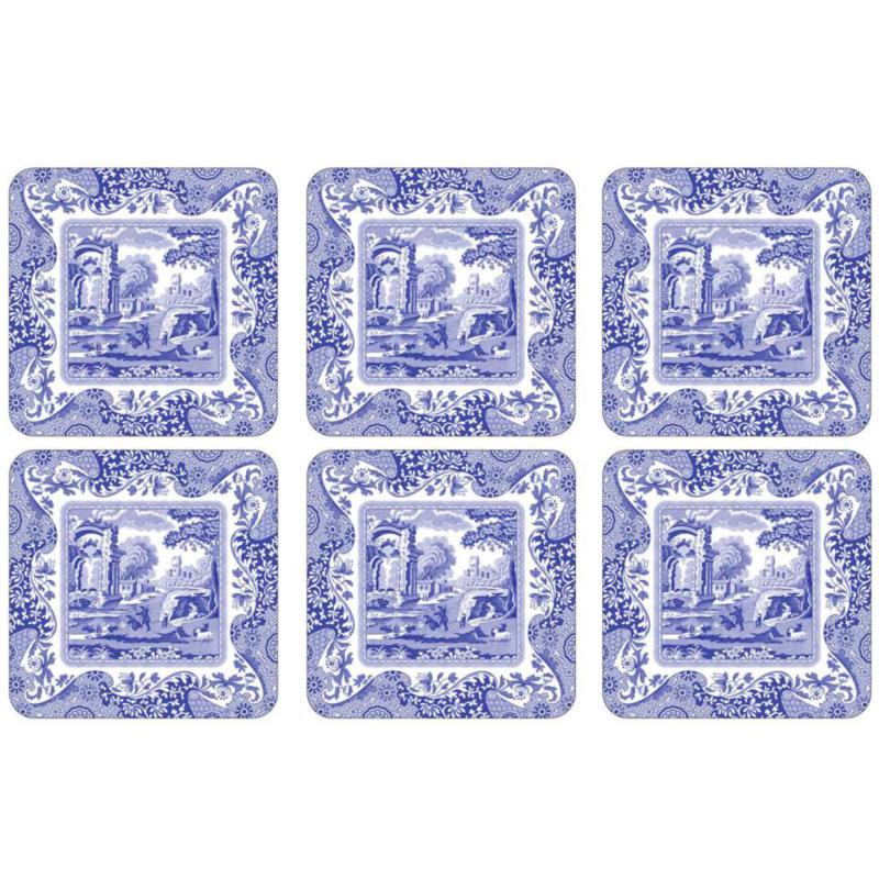 Glasbrikker 'blue Italian' fra Spode