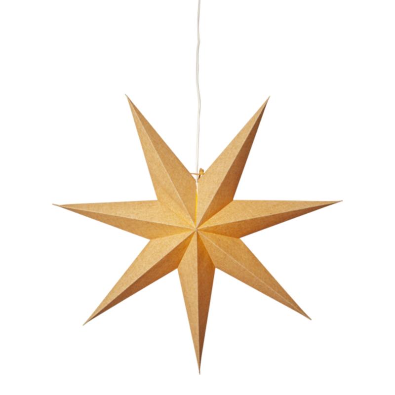 Cotton Papirsstjerne, 60 Cm, Guld fra Star Trading