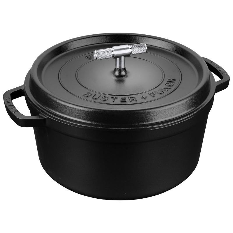Buster+punch Rund Gryde 28 Cm, Stålknop fra Staub