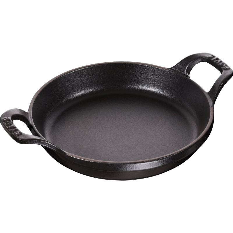La Cocotte Rundt Ovnfast Fad 16cm. 0,4 Liter, Sort fra Staub