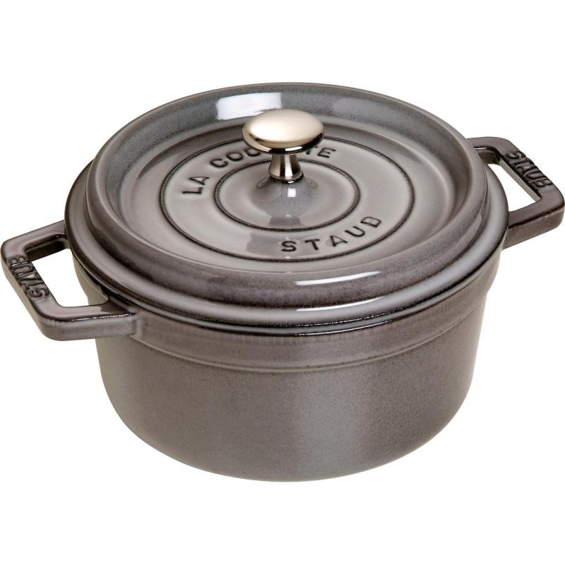 La Cocotte Rund Cocotte 20cm. 2,2 Liter, Grå fra Staub