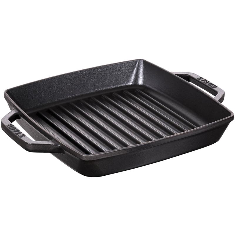 Pure Grill Kvadratisk Grillpande 23 Cm Sort fra Staub