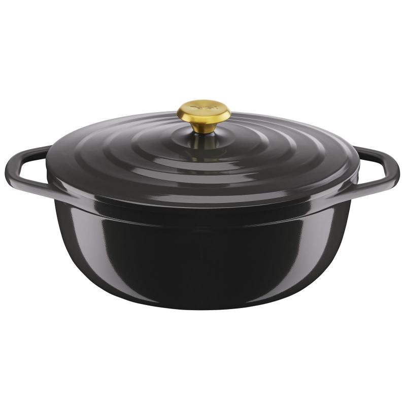 Air Oval Gryde, 5,7 Liter, 30 Cm, Grå fra Tefal
