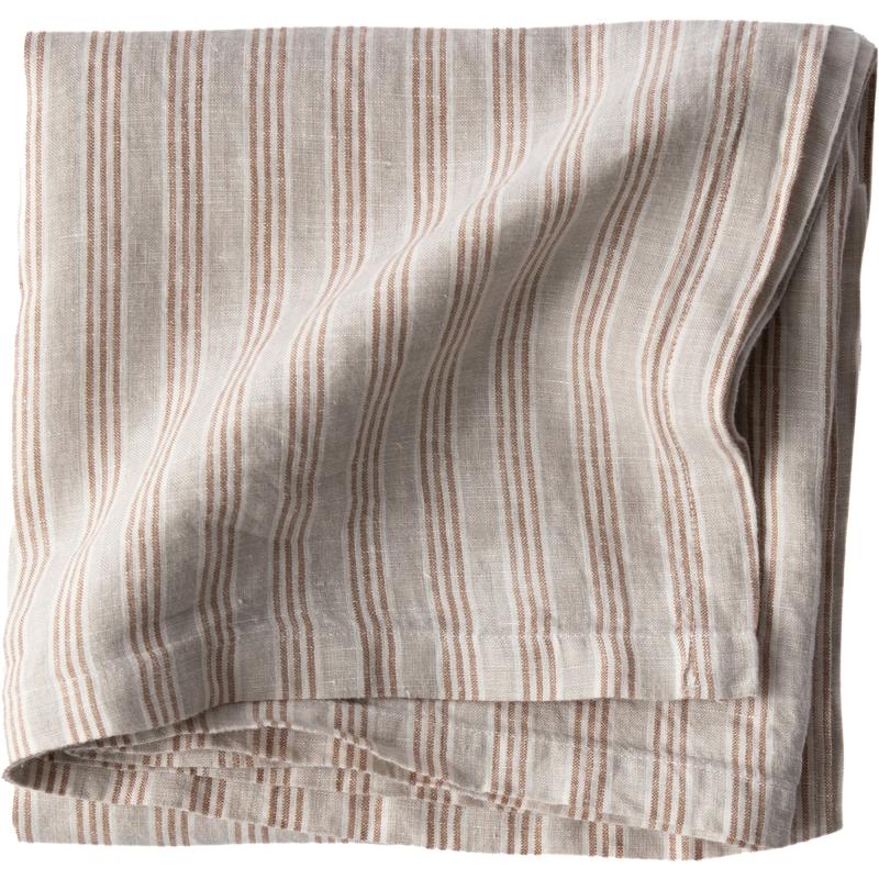 Dug 175x175 Cm, Hazelnut Stripe fra Tell Me More
