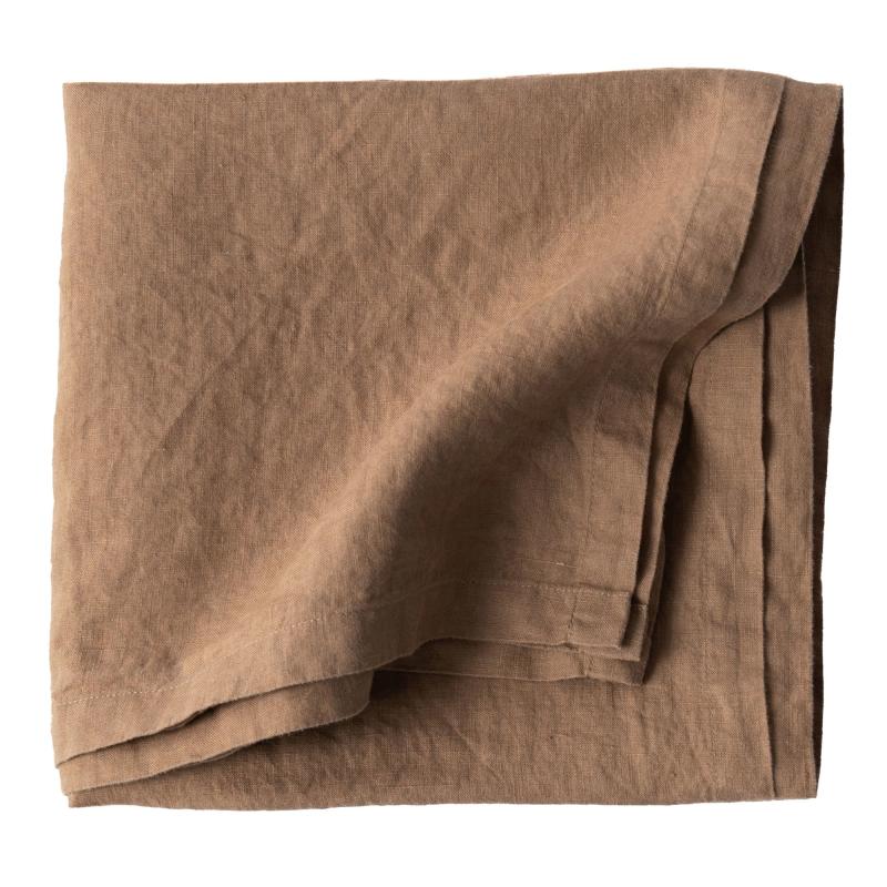 Dug I Hør 145 X 145 Cm, Hazelnut fra Tell Me More