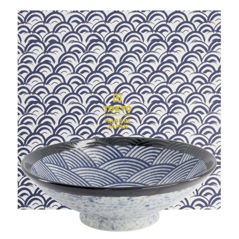 Aisai Seigaiha Skål Gaveæske 24 Cm fra Tokyo Design Studio