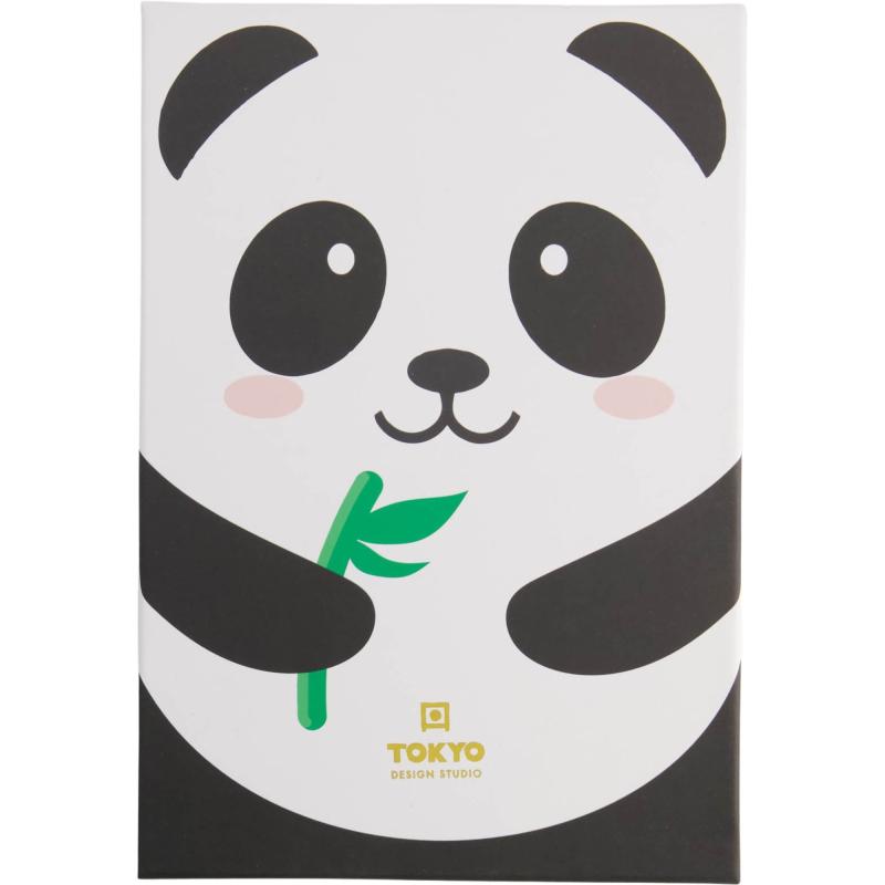 Panda Brown Spisepinde Med Støtte 5 Par fra Tokyo Design Studio