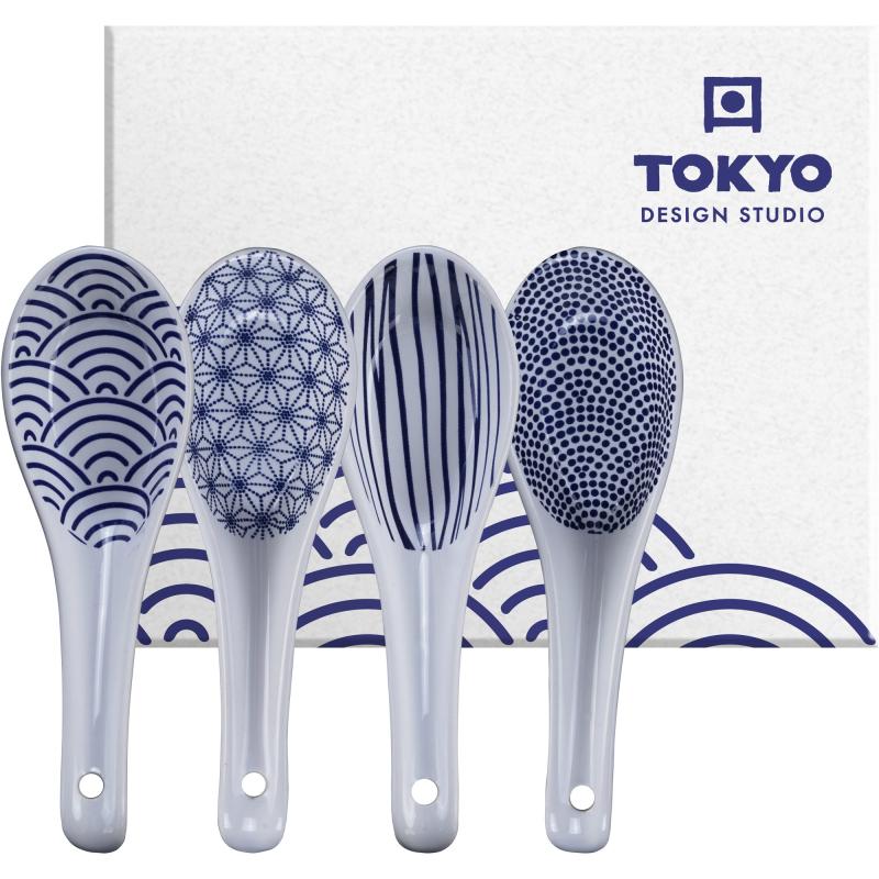 Nippon Blue Suppeske 4 Stk. fra Tokyo Design Studio