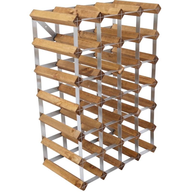 Vinreol Saml Selv Lys Eg 30 Flasker fra Traditional Wine Racks