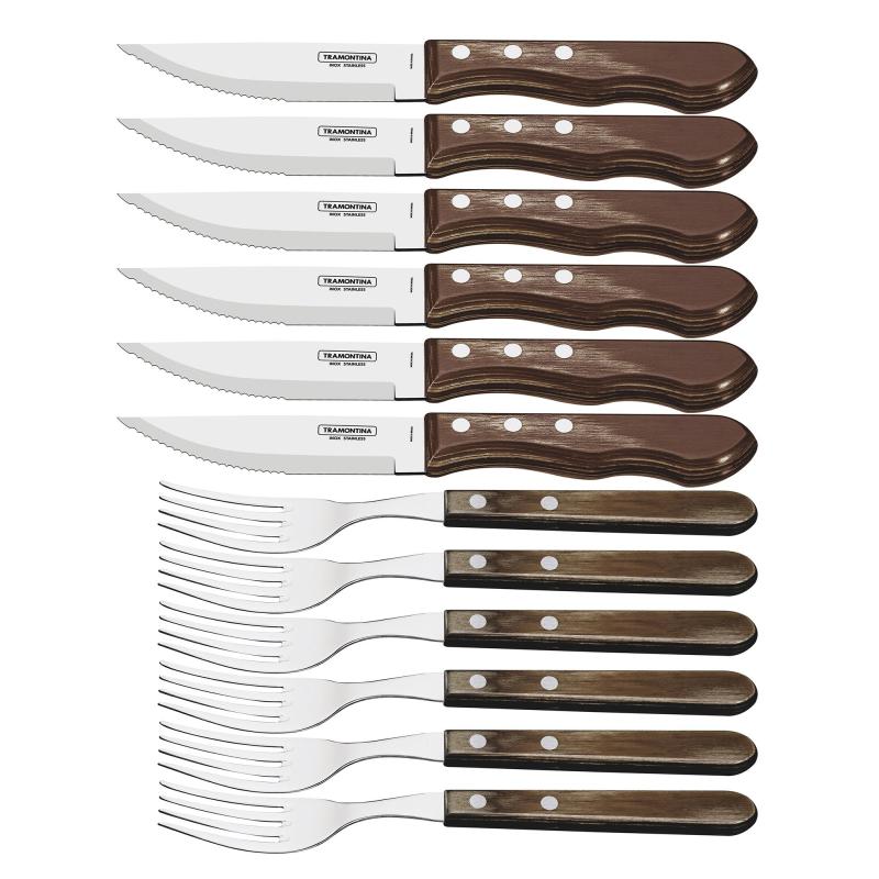 Jumbo Steakbestik 12 Dele fra Tramontina