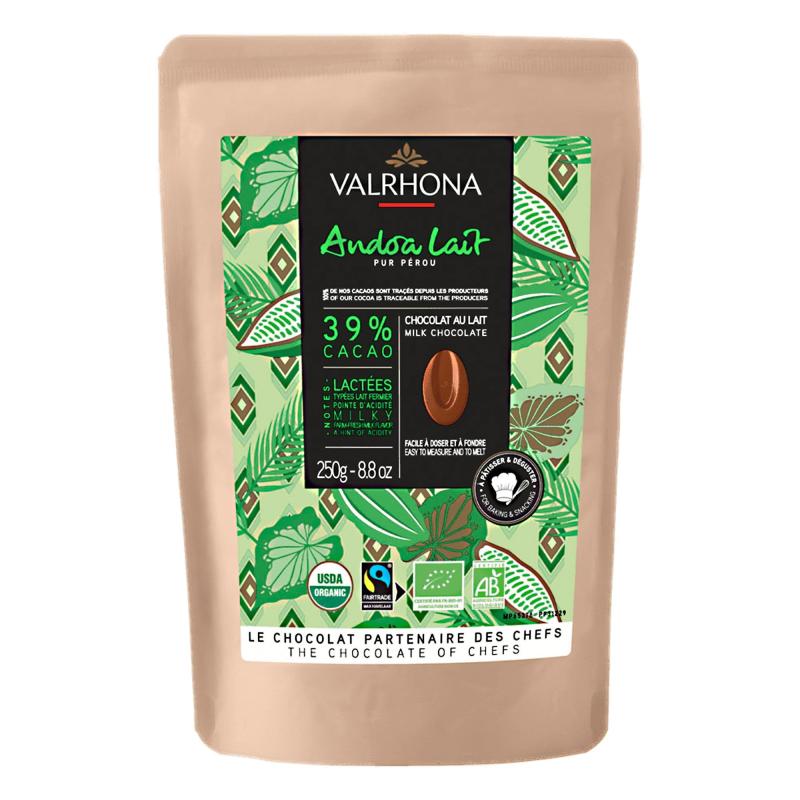 Andoa 39% Mælkechokolade, 250 G fra Valrhona