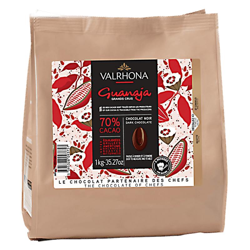Guanaja 70% Mørk Chokolade, 1 Kg fra Valrhona