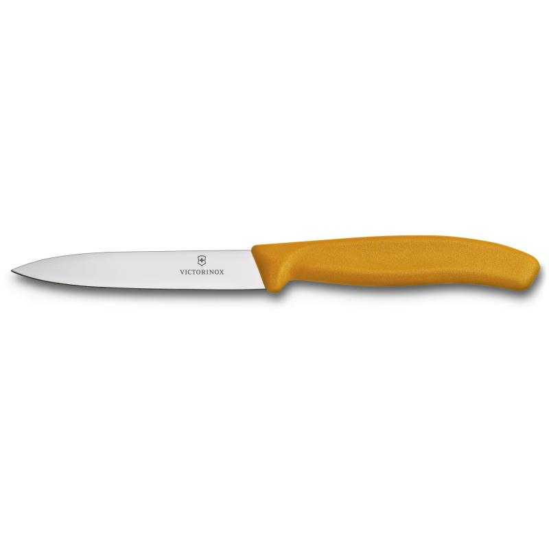 Grøntsags  Og Skrællekniv Med Nylonhåndtag I Orange, 10 Cm. fra Victorinox