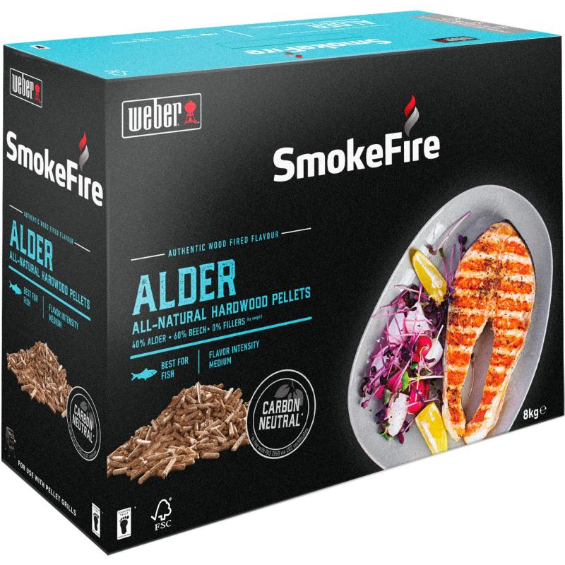 Træpiller     Al, 8 Kg. fra Weber