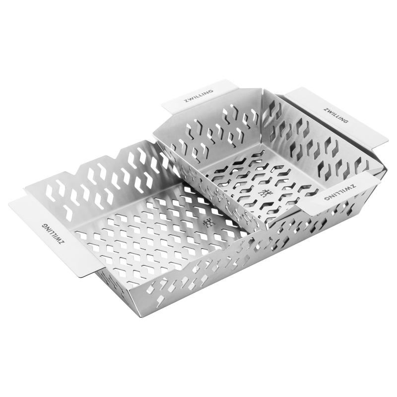 Bbq+ Rektangulær Grillkurv 2 Stk, Small + Medium fra Zwilling