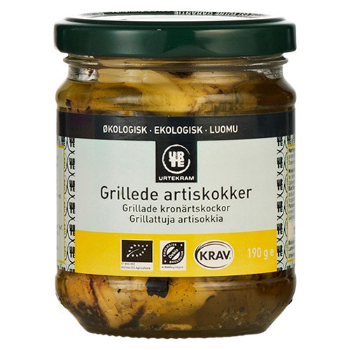 Artiskokker Grillede I Olie økologisk   190 Gr     fra Urtekram