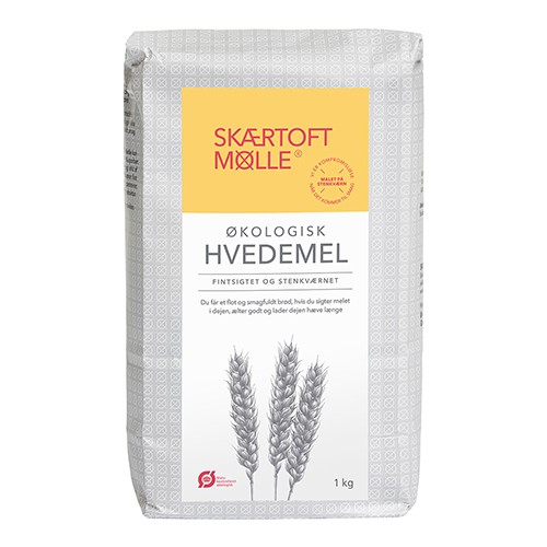 Fint Hvede Mel  økologisk  1 Kg     fra Skærtoft Mølle