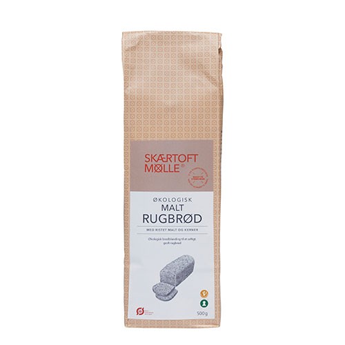 Brødblanding, Malt Rugbrød økologisk   500 Gram     fra Skærtoft Mølle