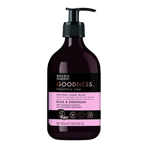 Hand Wash Rose & Geranium   500 Ml     fra Baylis & Harding Goodness