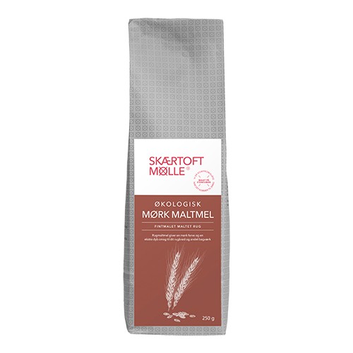 Maltmel Mørk økologisk   250 Gram     fra Skærtoft Mølle