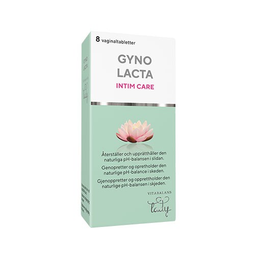 Gynolacta Intime Care   8 Tabletter fra Vitabalans Lady