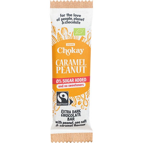 Caramel Peanut   økologisk    30 Gram fra Chokay