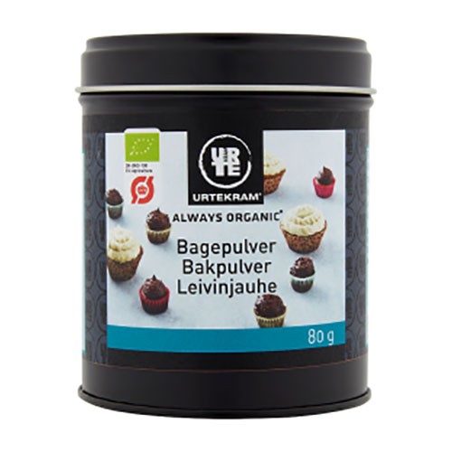Bagepulver økologisk   80 Gram     fra Urtekram