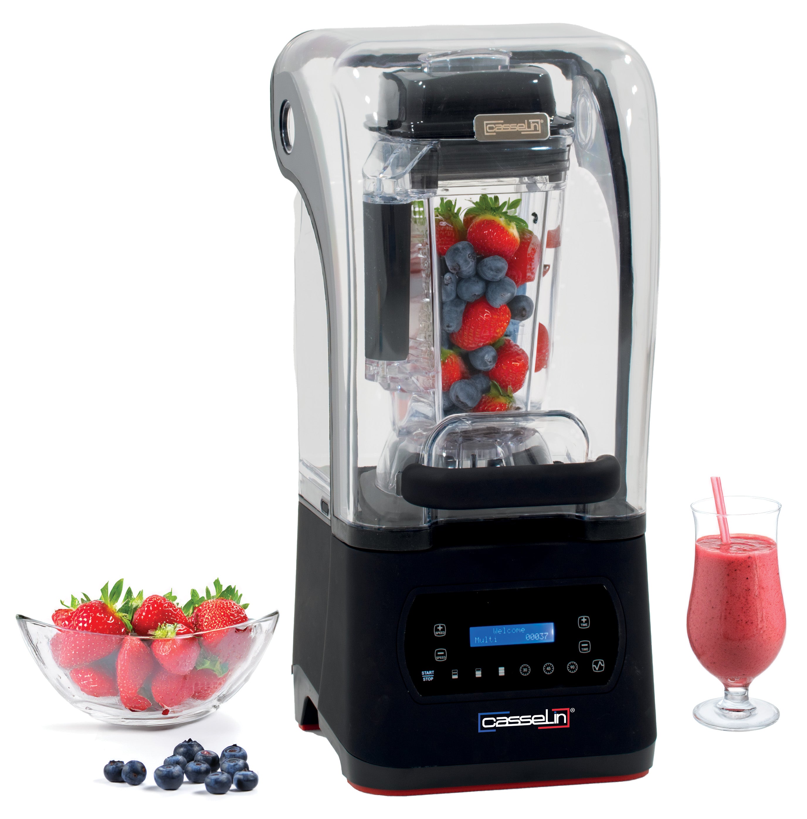 Digital Blender Med Lyddæmpende Boks 2,5 L fra Casselin