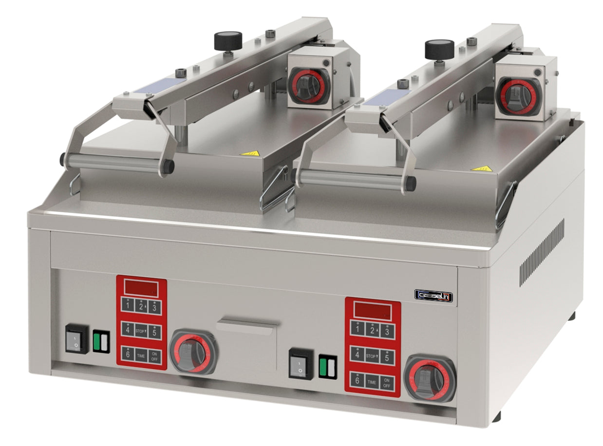 Elektrisk Clam Kontaktgrill   Halvautomatisk Dobbelt fra Casselin
