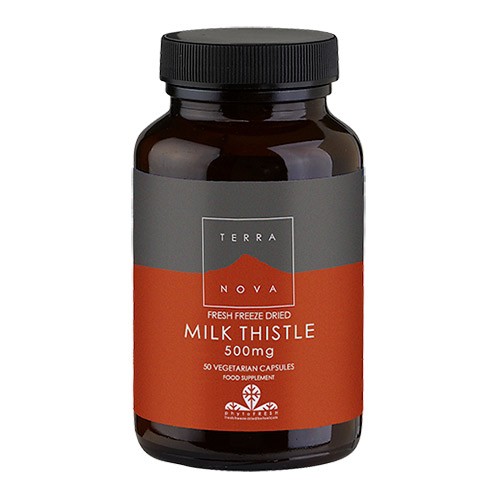 Milk Thistle Marietidsel 500mg   50 Kapsler     fra Terranova