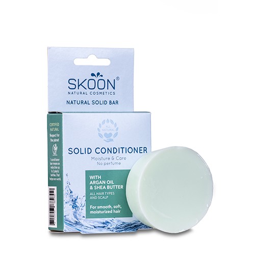 Solid Conditioner Moisture & Care   60 Gram     fra Skoon