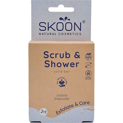 Solid Scrub & Shower Bar 2 In 1   90 Gram fra Skoon