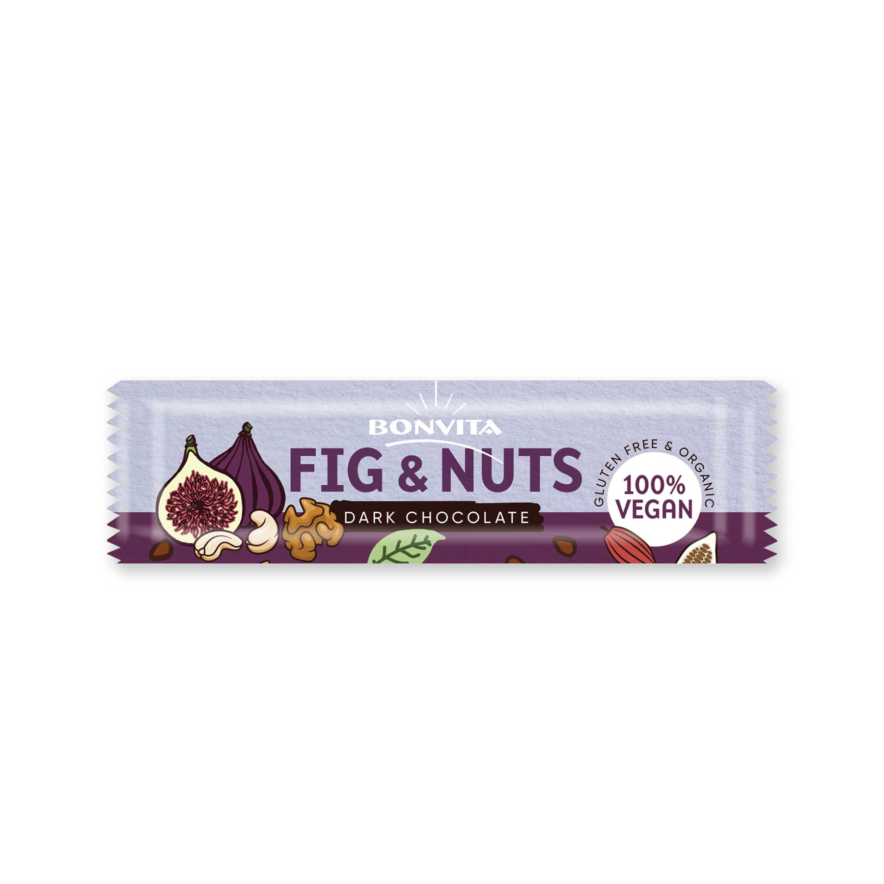 Figen  Og Nøddebar Med Mørk Chokolade øko, Vegan Og Glutenfri