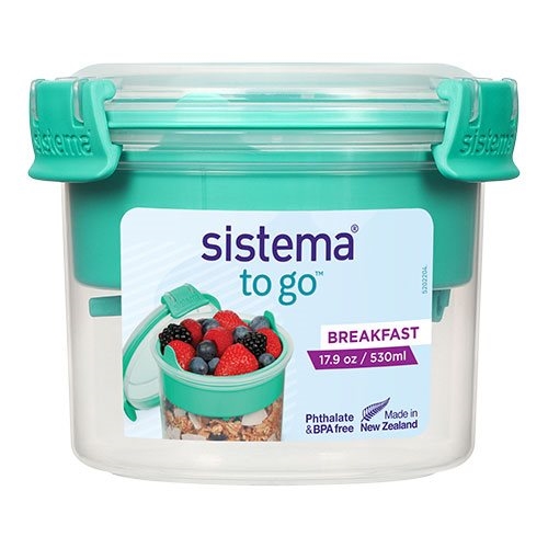 Madkasse Breakfast To Go Limegrøn   1 Stk.     fra Sistema