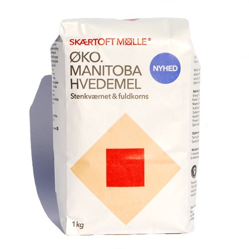Manitoba Hvedemel Fuldkorn økologisk   1 Kg     fra Skærtoft Mølle