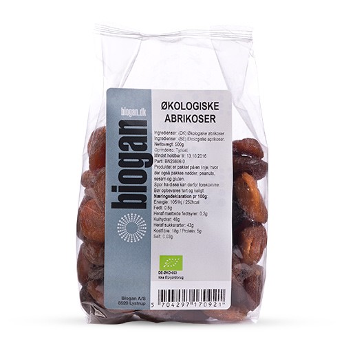 Abrikoser økologisk    500 Gram     fra Biogan