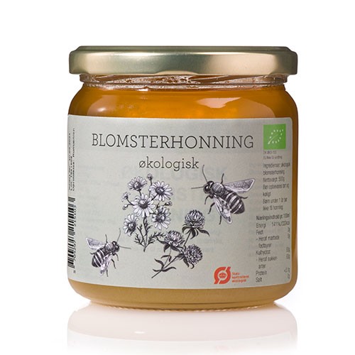 Blomster Honning Flydende økologisk   500 Gr     fra Biogan