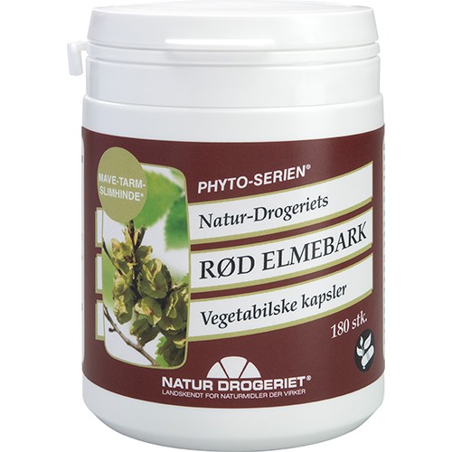 Rød Elmebark   180 Kapsler   Natur Drogeriet fra Phyto-serien