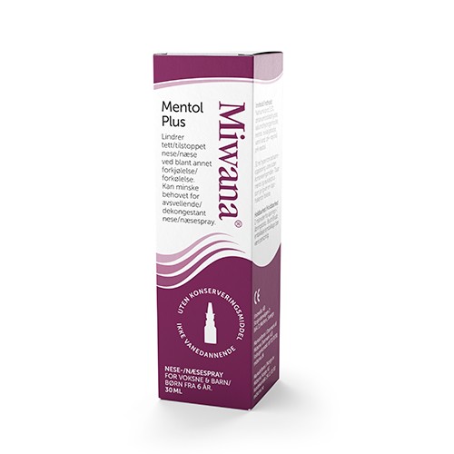 Næsespray Mentol   30 Ml fra Miwana