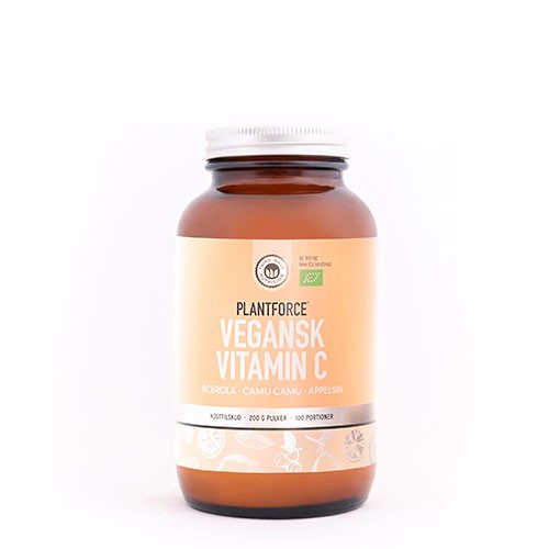 Vegansk Vitamin C   økologisk   200 Gram fra Plantforce