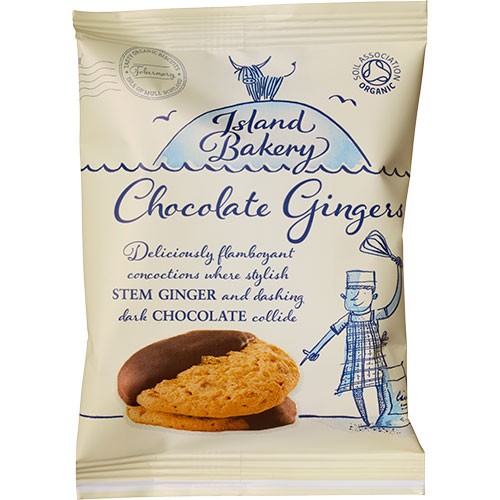 Chocolate Gingers Cookies (2 Pak)   økologisk    30 Gram fra Island Bakery
