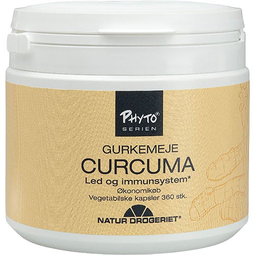 Curcuma Kapsler   360 Kapsler fra Phyto-serien