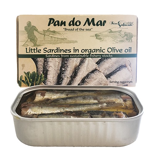 Små Sardiner I Olivenolie økologisk   120 Gram     fra Pan Do Mar