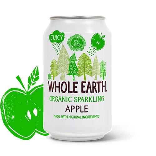 Apple Soda I Dåse   økologisk   330 Ml fra Whole Earth