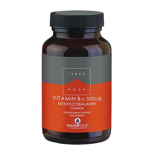 Vitamin B12 500 Mcg   50 Kapsler     fra Terranova
