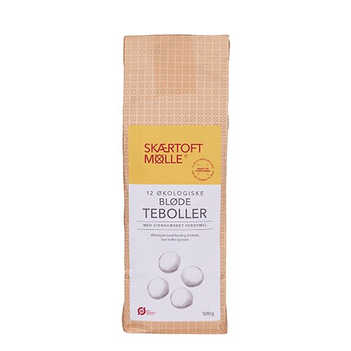 Brødblanding, Bløde Teboller økologisk   500 Gram     fra Skærtoft Mølle