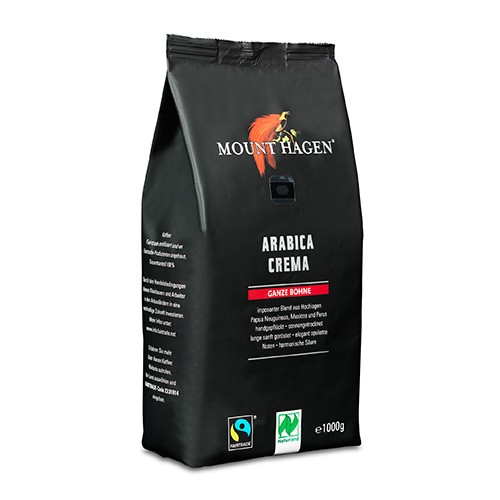 Kaffebønner Arabica Crema   økologisk    1 Kg     fra Mount Hagen
